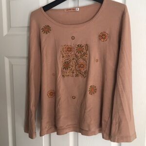 Johnny Was Embroidered Tee